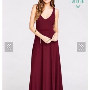 Show Me Your Mumu Merlot Gown